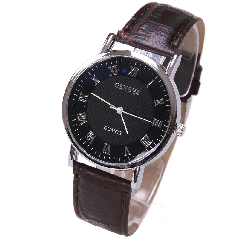 Топ элегантные модные часы Для мужчин маленький серебряный римскими цифрами