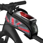 RockBros 5,86,0 дюймовая велосипедная сумка с передней верхней трубкой, премиальная велосипедная Рама со звездным дизайном, посылка на седло, водонепроницаемая сумка с сенсорным экраном