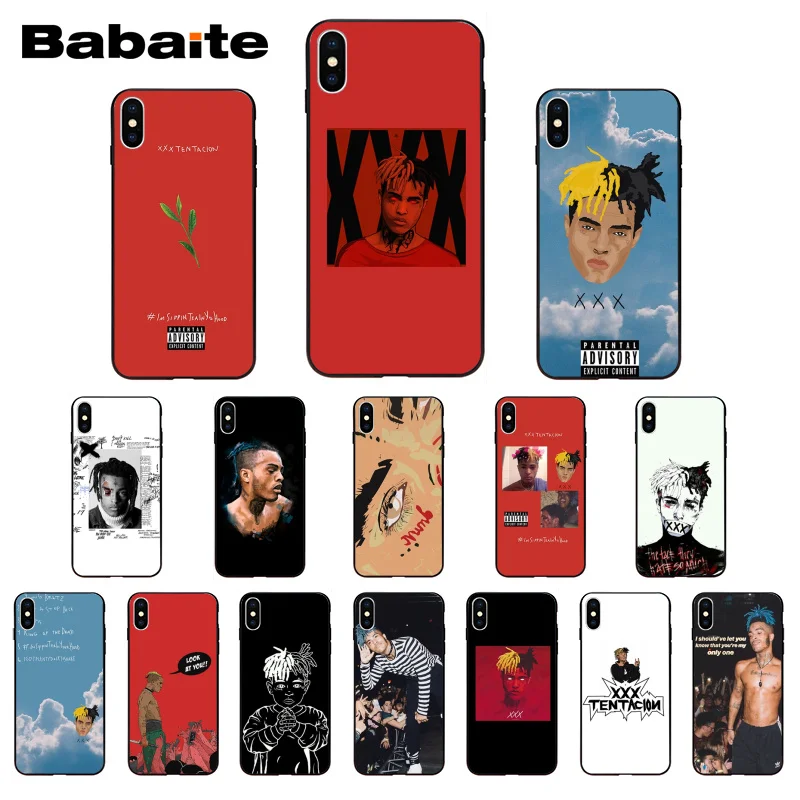 Чехол для телефона Babaite Rap singer XXXTentacion iPhone X Xs Xr XsMax 10 7 7plus 8 8plus 6 6s 5 5S SE 5C11 11pro