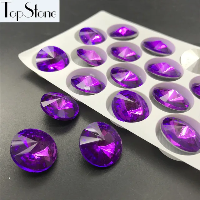 TopStone Rivoli Crystal Необычные камни с острым носком размеры 6 8 10 12 14 16 18 мм разные цвета |