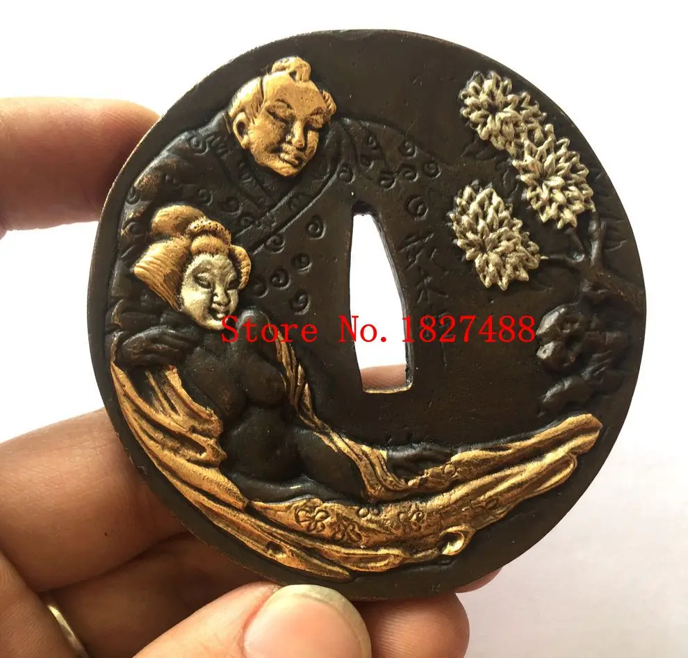 Набор медный меч Tsuba с дизайном орла подходит для японского самурайского катаны