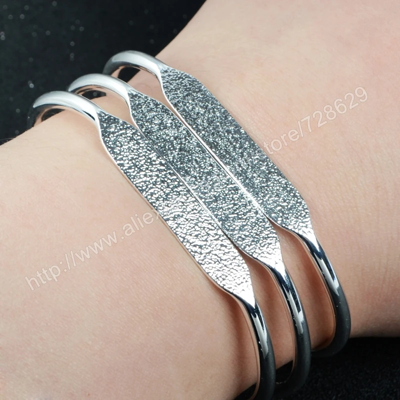 BOROSA золотистый/серебристый медный холостые настройки браслета золотой плоский