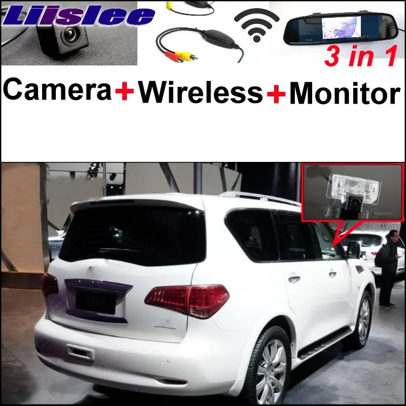 Liislee для Infiniti QX56 QX80 3 в 1 Специальная камера заднего вида + беспроводной приемник