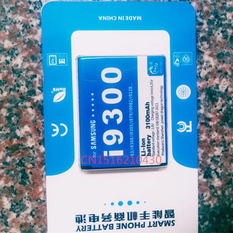 Новый DLL EB L1G6LLU аккумулятор 3100 мАч для Samsung Galaxy S3 SIII i9300 i9308 i9305 i9082 i9080 i9128E i9060 i9301 i9118