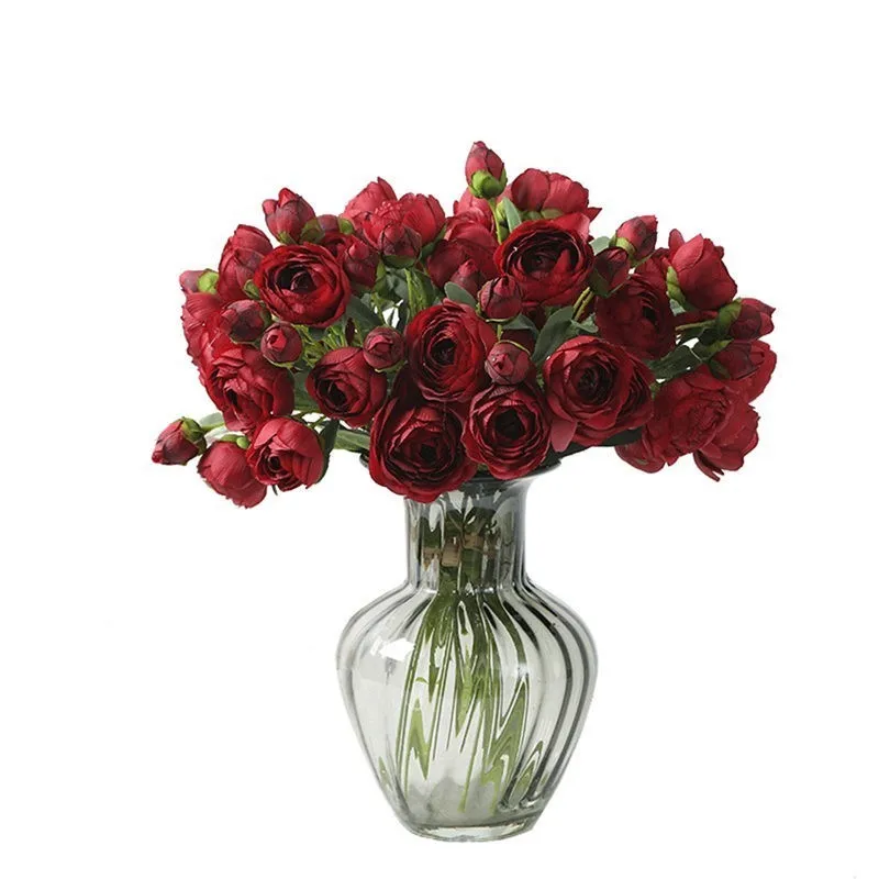 Искусственный аромат розы искусственные цветы шелк Флорес искусственное