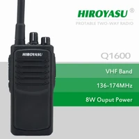 IP66 Waterproof Walkie Talkie HIROYASU Q1600 VHF 136-174MHz 8WATTS 16Channels Portable Two-Way Radio