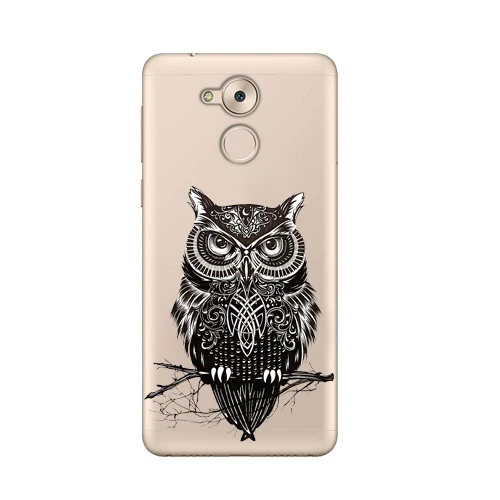 Cute Cat Dog Rose Love Heart Case For Huawei Honor 6A 6 A Cover Transparent Flower Owl Phone |