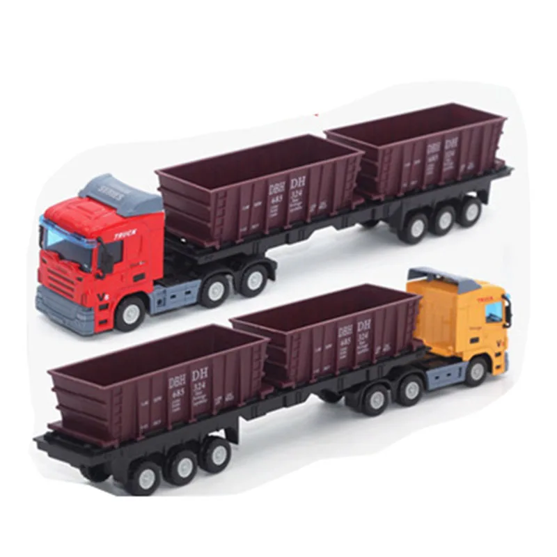 Сплав литье под давлением 1:48 двойной секционный режущий контейнер грузовик