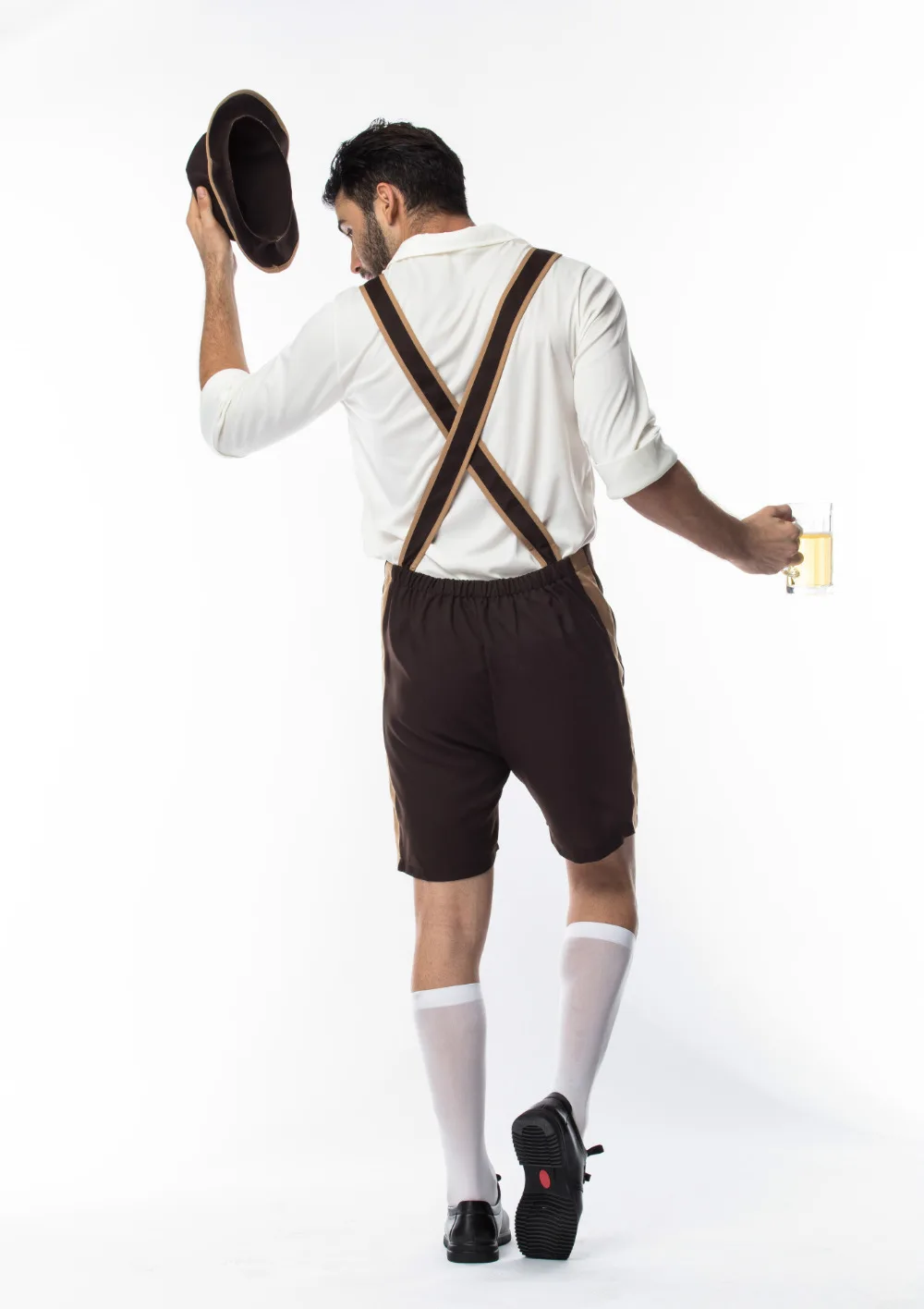 Традиционный Костюм Октоберфест для взрослых мужчин баварский Lederhosen немецкий
