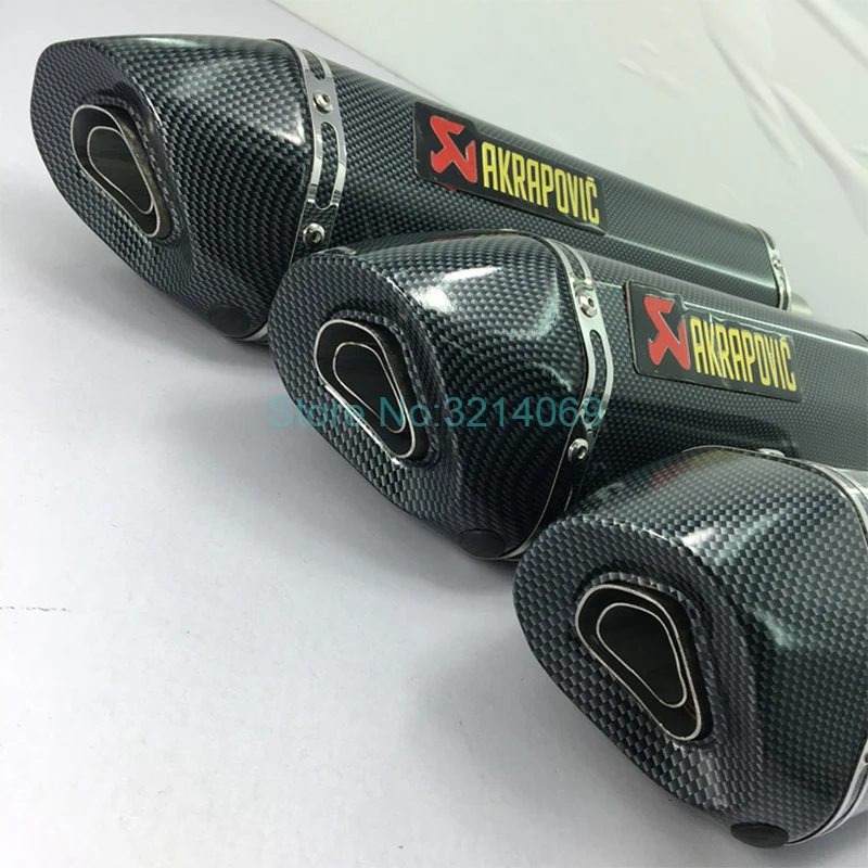 570 мм/470 мм/380 мм Универсальный 51 мм Akrapovic мотоцикл выхлопные трубы глушителя Escape Moto нержавеющая сталь выхлопная труба глушителя для мотоцикла