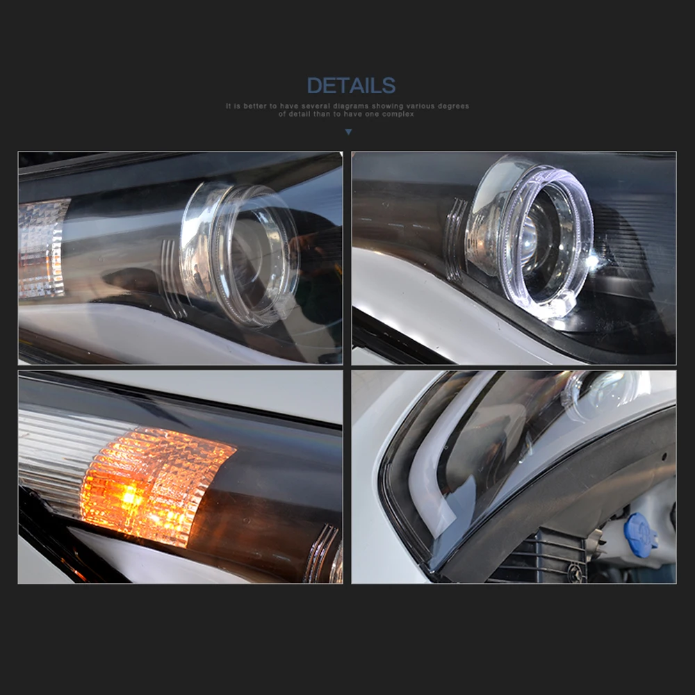 Светодиодный фонарь для HYUNDAI IX35 TUCSON 2010 2012 201|Фара авто в сборе| |