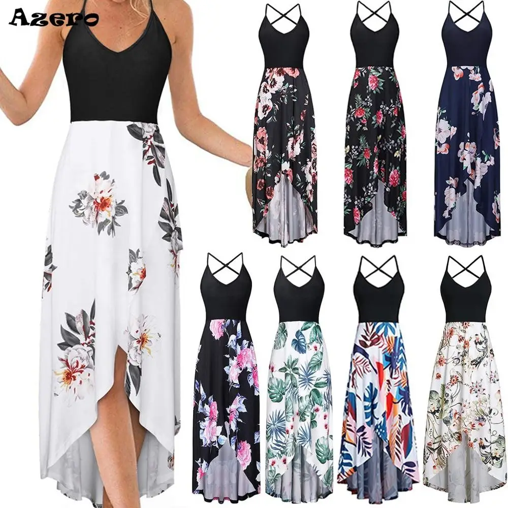 Vestidos Verano, женское летнее сексуальное длинное платье на бретельках с открытыми плечами и открытой спиной, пляжный сарафан, женские летние платья