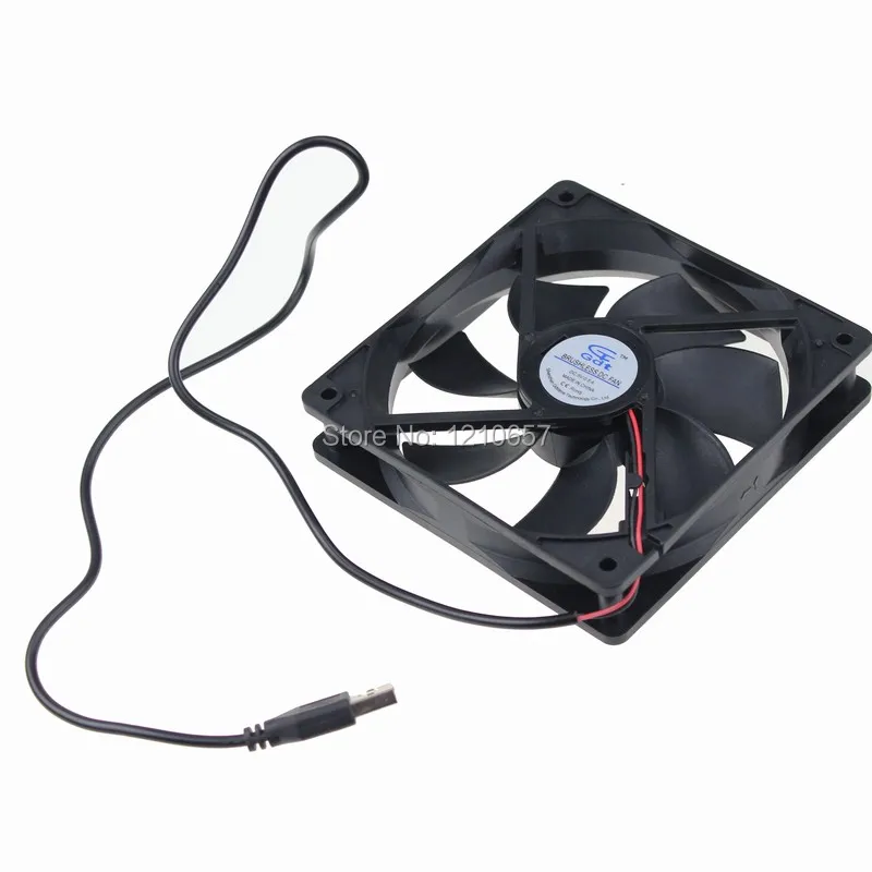 1 шт. Gdstime 120 мм 120x120x25 DC 5 В USB Бесщеточный Охлаждающий вентилятор 1800 об/мин|usb table fan|usb
