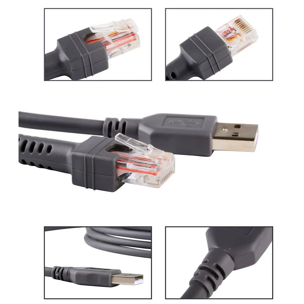 USB 2 0 кабель для сканера Электроника штырь к RJ45 символ штрих кода цифровой офис