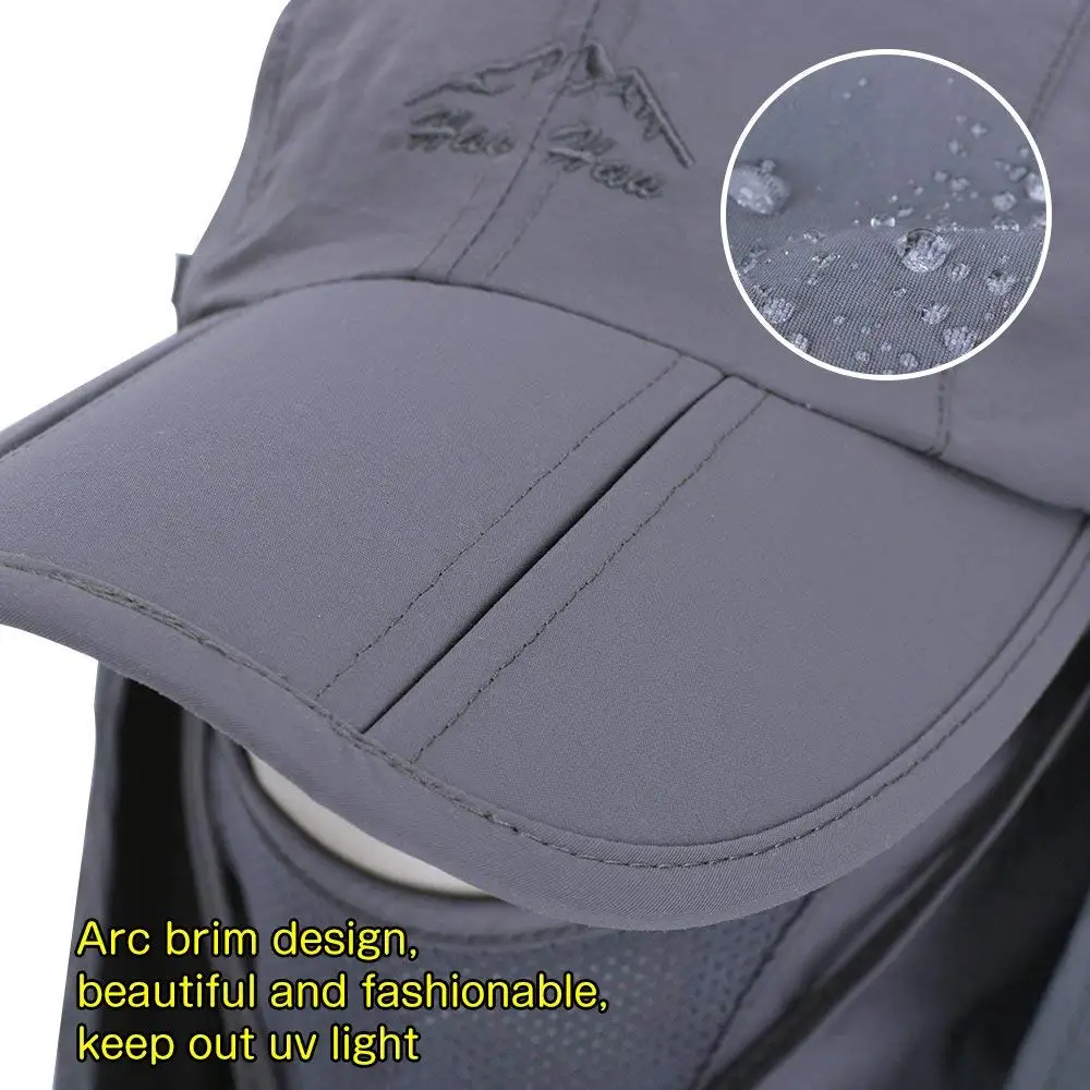 10 Pcs Sun Caps UV 50+ Protection Hats with Neck&ampFace Flap Cover for Cycling Hiking Fishing Garden Hunting Outdoor Travel |
