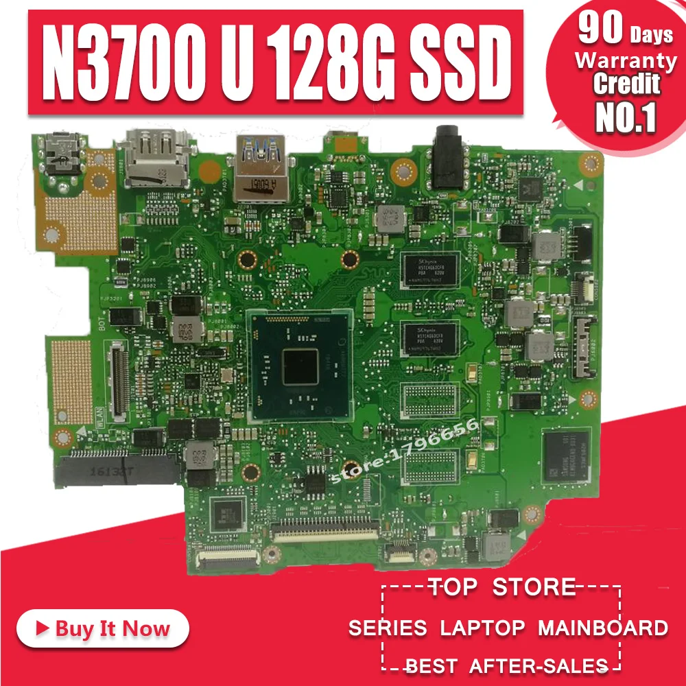 

E403SA motherboard For Asus E403SA E403S mainboard work 100% Test original N3700 4 cores 4G RAM 128G SSD