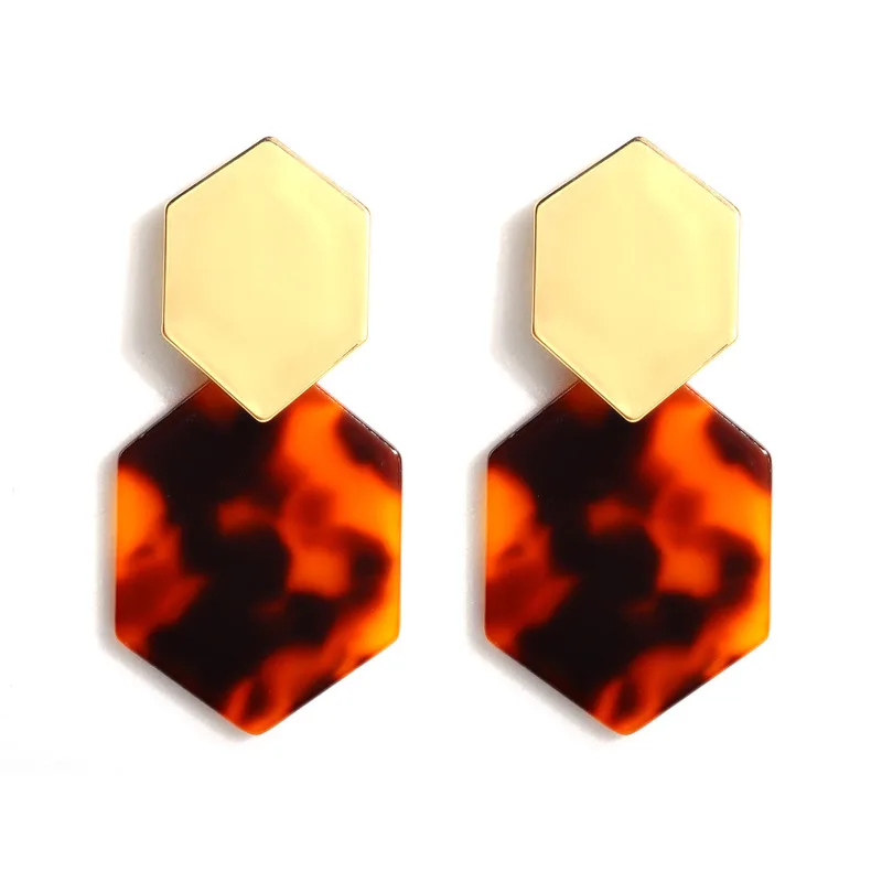 ASHMITA 9 шт Модные Разноцветные Акриловые уксусная кислота Висячие серьги для