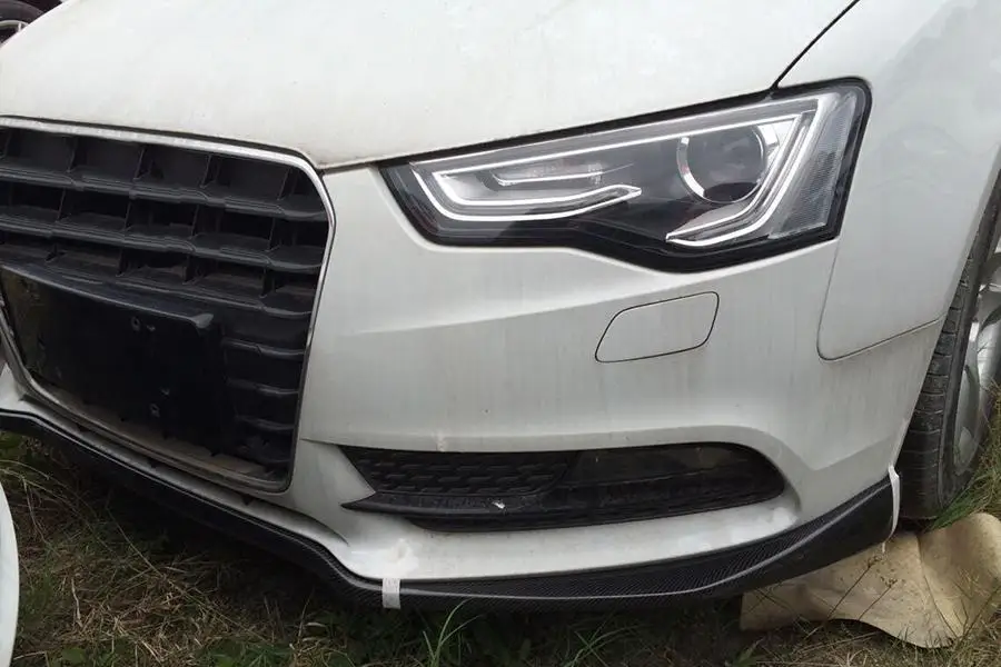Углеродного волокна/FRP автомобиль передний бампер спойлер для Audi A5 Стандартный седан хэтчбек купе 4 двери 2012