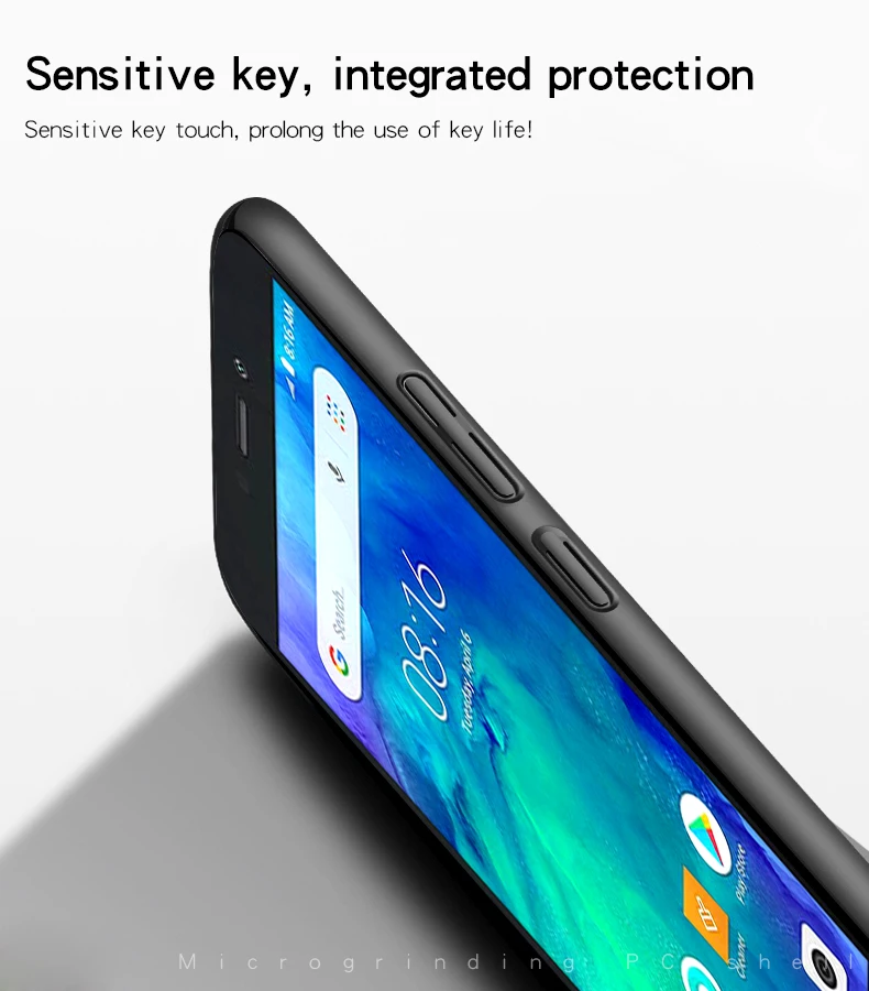 Для гладкой крышки Xiaomi Redmi Go чехол ультра-тонкий Жесткий ПК Защитный для 5 0