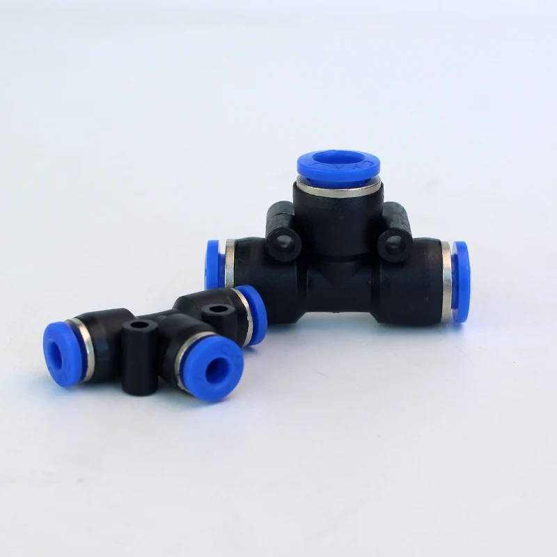 4mm/6mm/8mm/10mm/12mm/14mm/16mm PE Series Plastic Pneumatic Air Straight T Type Quick Fittings Push In Connector | Обустройство дома