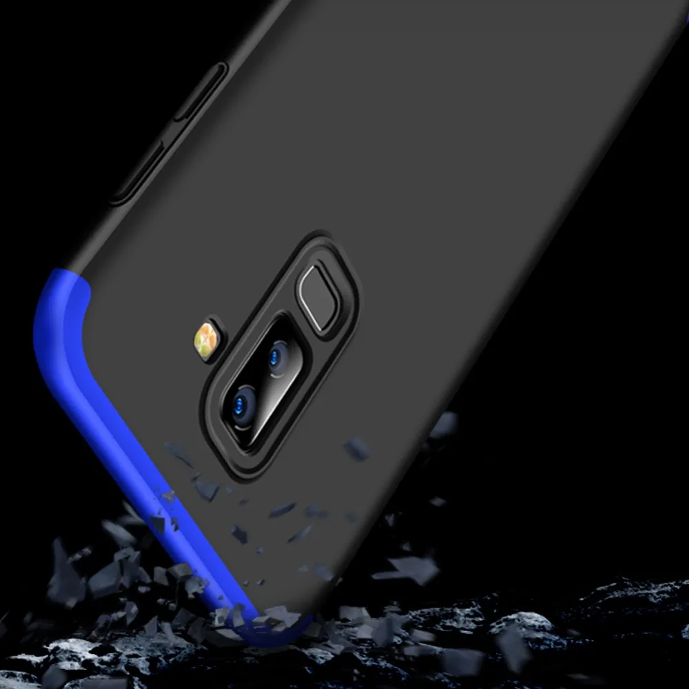 Для Samsung J8 2018 чехол 360 полная защита ударопрочный Жесткий Тонкий для Galaxy чехлы