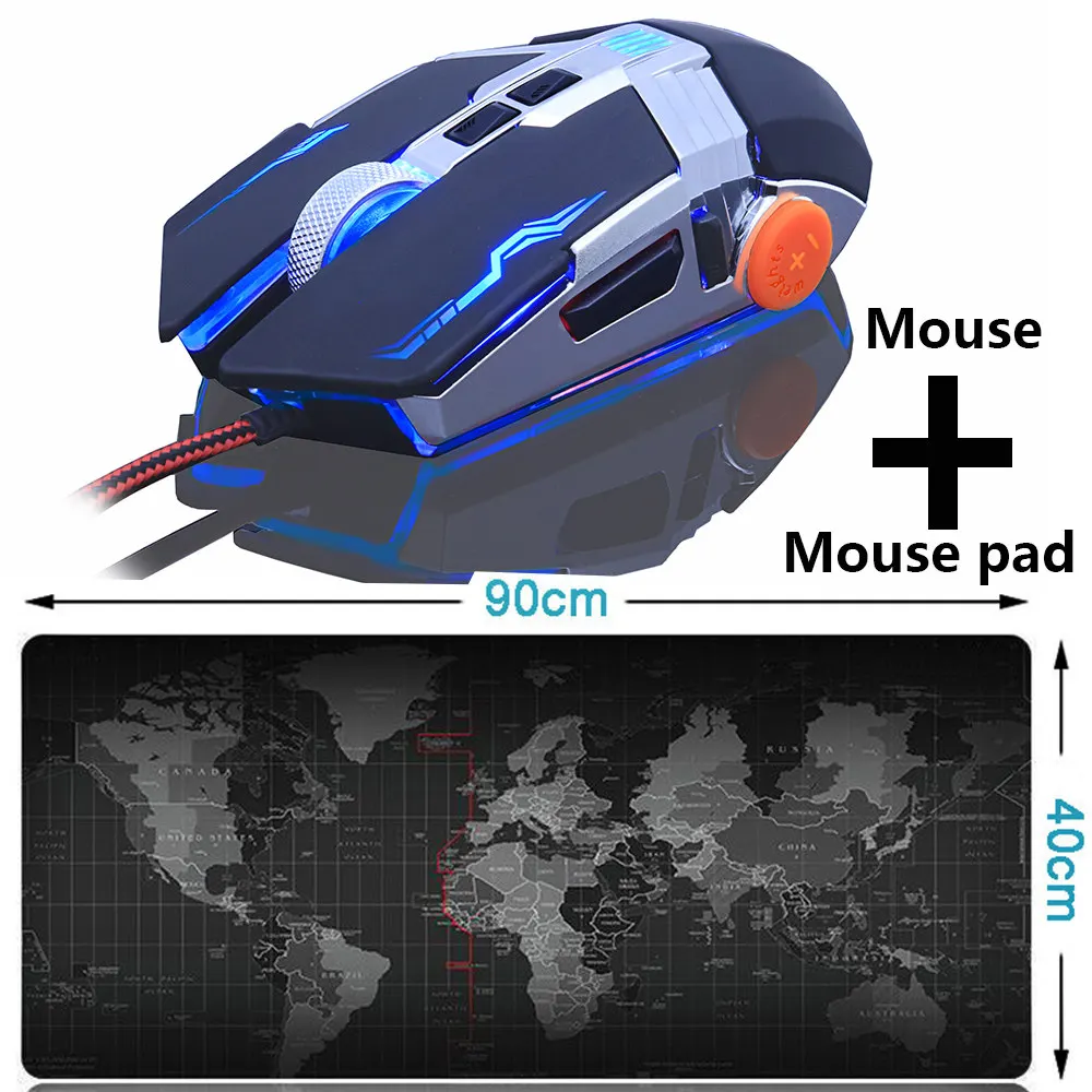 ZUOYA игровая мышь и большой коврик для мыши профессиональная геймерская мышь+ игровой коврик для мыши светодиодный оптический USB Проводная мышь для ноутбука - Цвет: MMR6 Black 900X400MM