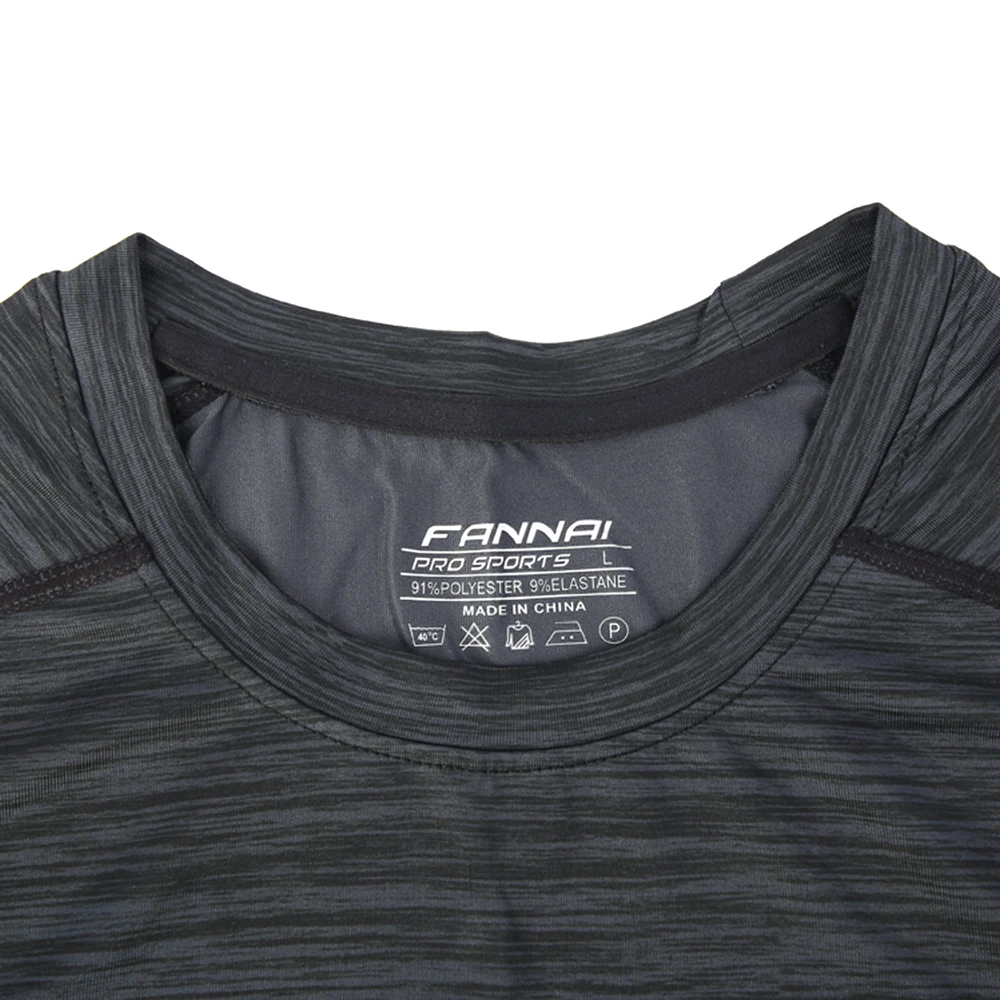 2019 компрессионная футболка с короткими рукавами быстросохнущая спортивный топ