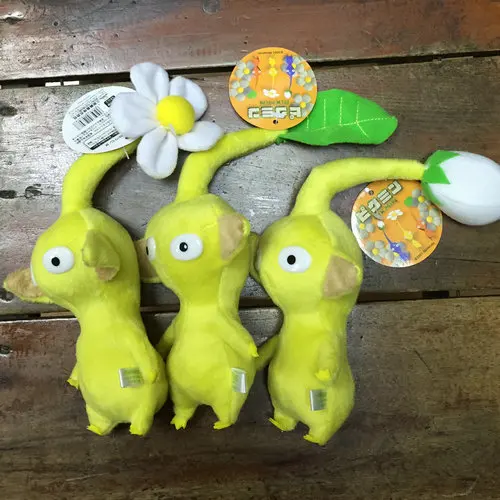 Pikmin игровая плюшевая кукла домашний декор мягкая, плюшевая кукла, набор игрушек желтых цветочных листьев бутона " 18 см