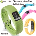 Ремешок силиконовый для смарт-часов Garmin VivoFit 4, сменный цветной спортивный браслет, Легкие аксессуары