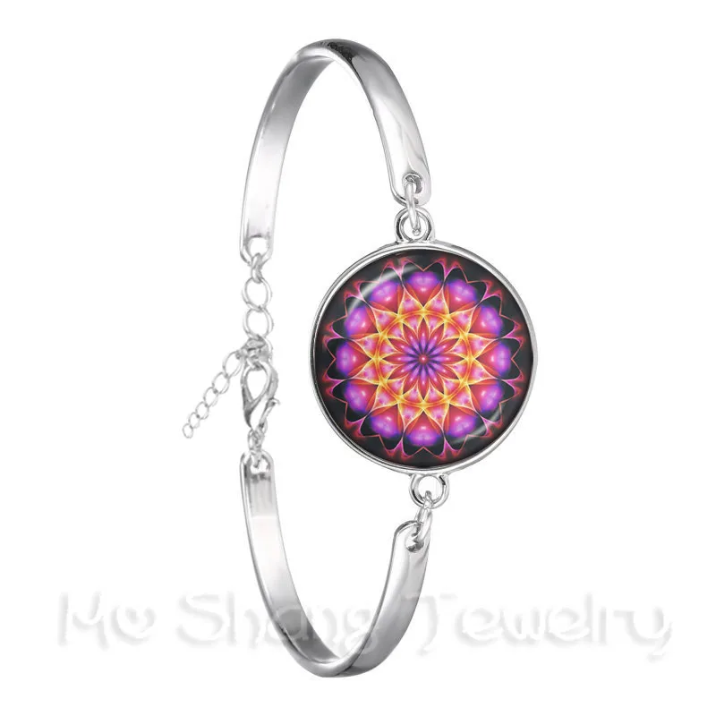 Индийская хна Йога ювелирные изделия буддистский символ ом Zen красочные мандалы