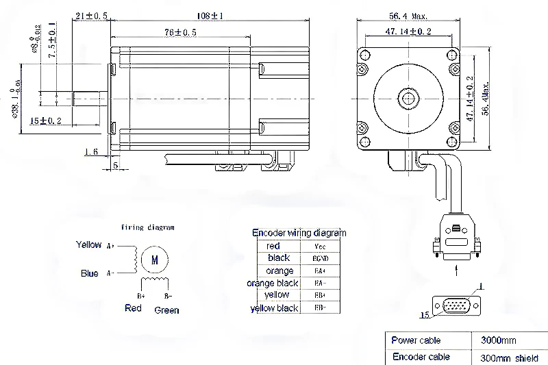 57 замкнутый контур шаговый привод и двигатель комплект 2.2Nm NEMA23 DC36V 57HBS22+ HBS57 CNC лазерная гравировка фрезы с 3 м кодер линия
