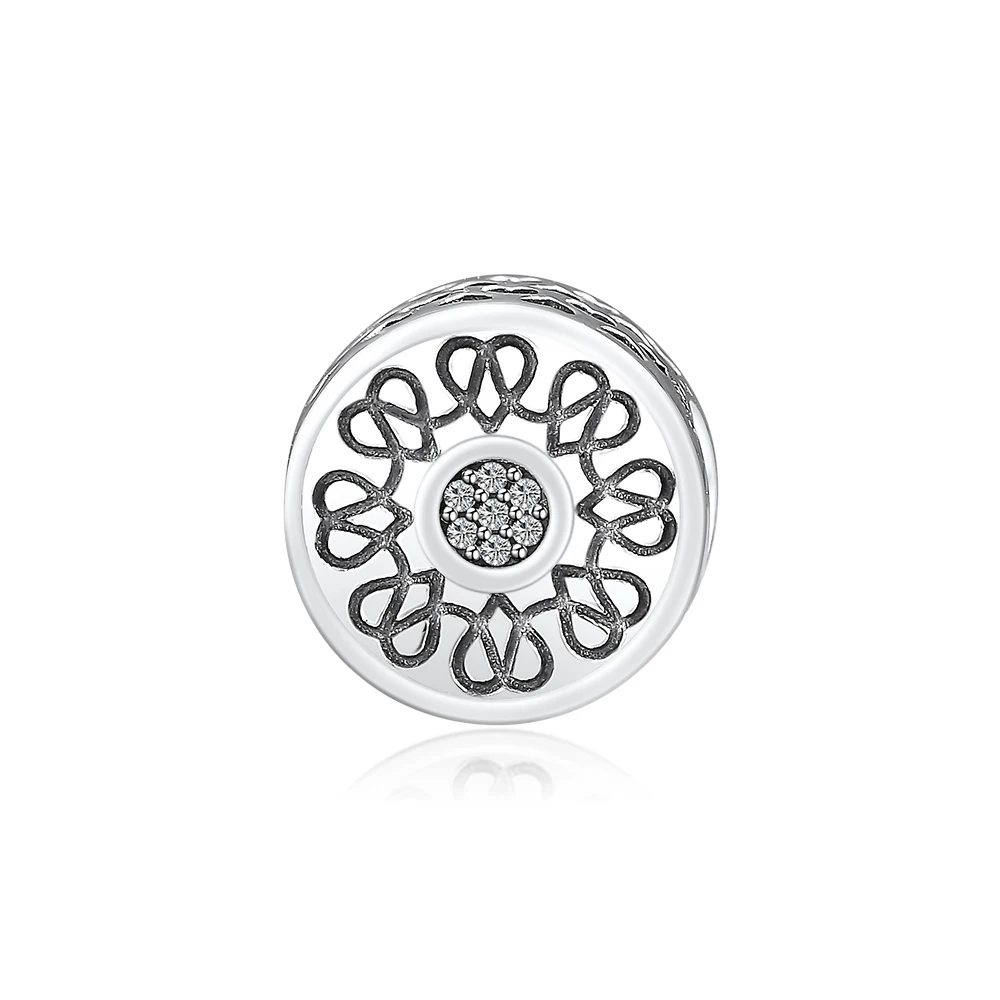 DIY Подходит для Pandora Подвески Браслеты ожерелье стерлингового серебра 925 сияющее