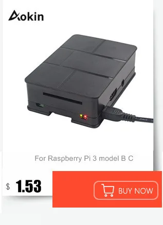 Для Raspberry PI 3 Model B Чехол черный корпус ABS пластиковая коробка для Raspberry PI 2 Модель B и Модель B