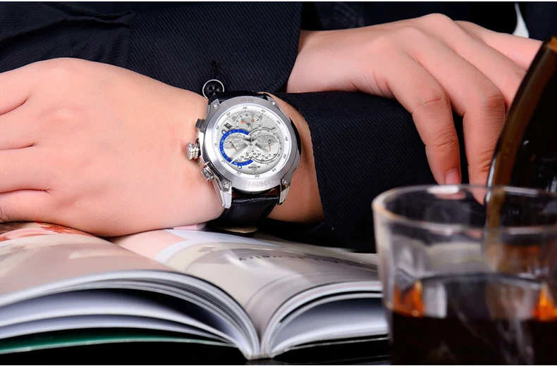 New Listing! BINGER Watches 2016 Quartz Men Sport Chronograph Watch Dive Wristwatc Luminous Fashion Male Table B 6013M|table watch camera|tables and