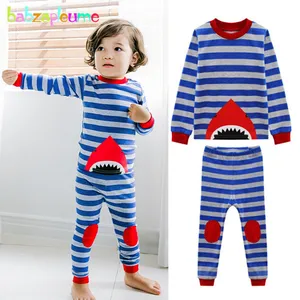 babzapleume 2Piece 2-7Years Spring Baby Wear Boys Two Piece Sets Stripe Long Sleeve Kids T-shirt+Pants Children Clothing BC1715
