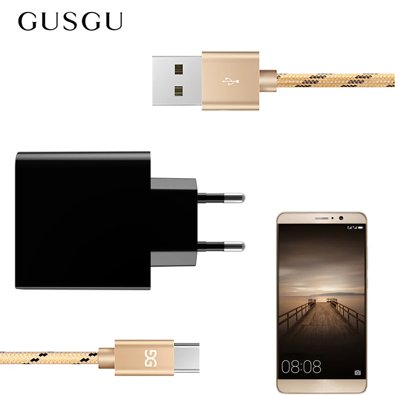 GUSGU 4 порта USB зарядное устройство Макс 3.4A для iPhone Samsung Xiaomi Смарт настенное адаптер