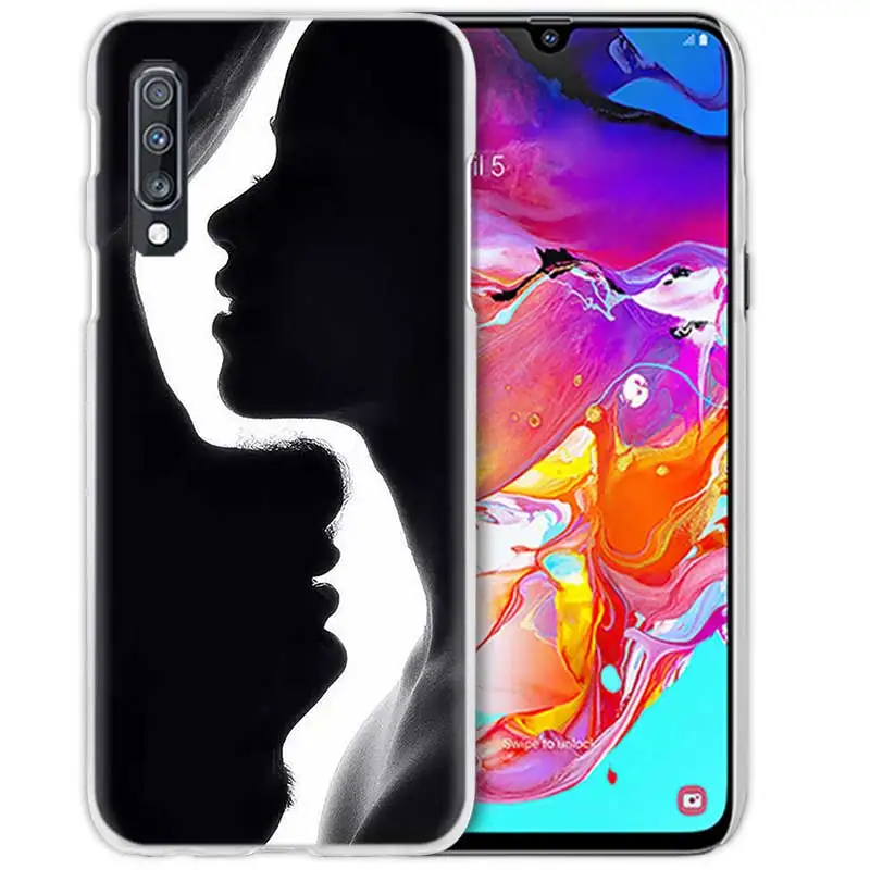 Чехол для samsung Galaxy A50 A70 A20e A40 A30 A20 A10 A8 A6 Plus A9 A7 жесткий прозрачный чехол для телефона