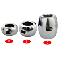 chaste bird stainless steel testicle ball stretcher scrotum cock ring metal locking pendant weight for male sex toy bdsm a164