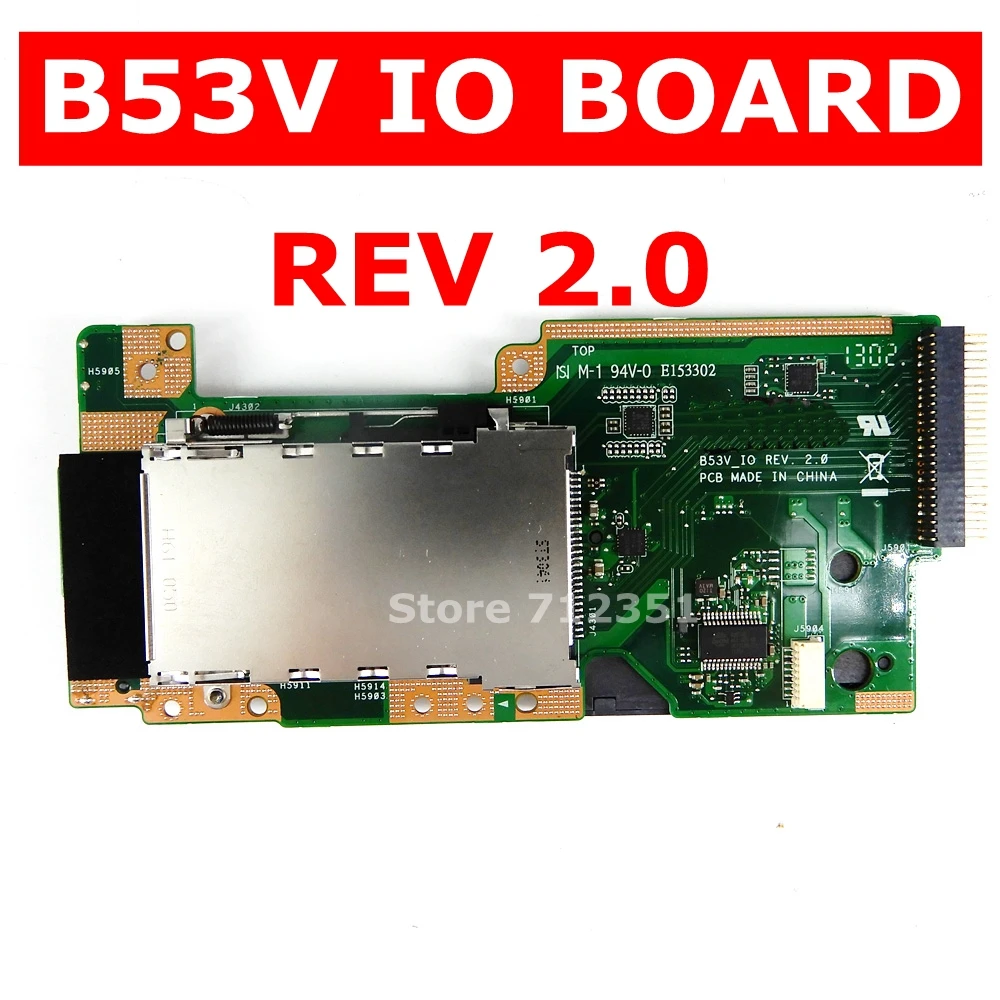 B53V IO_BOARD REV2.0 для ASUS B53S B53 материнская плата ноутбука ввода вывода USB SD карта ридер
