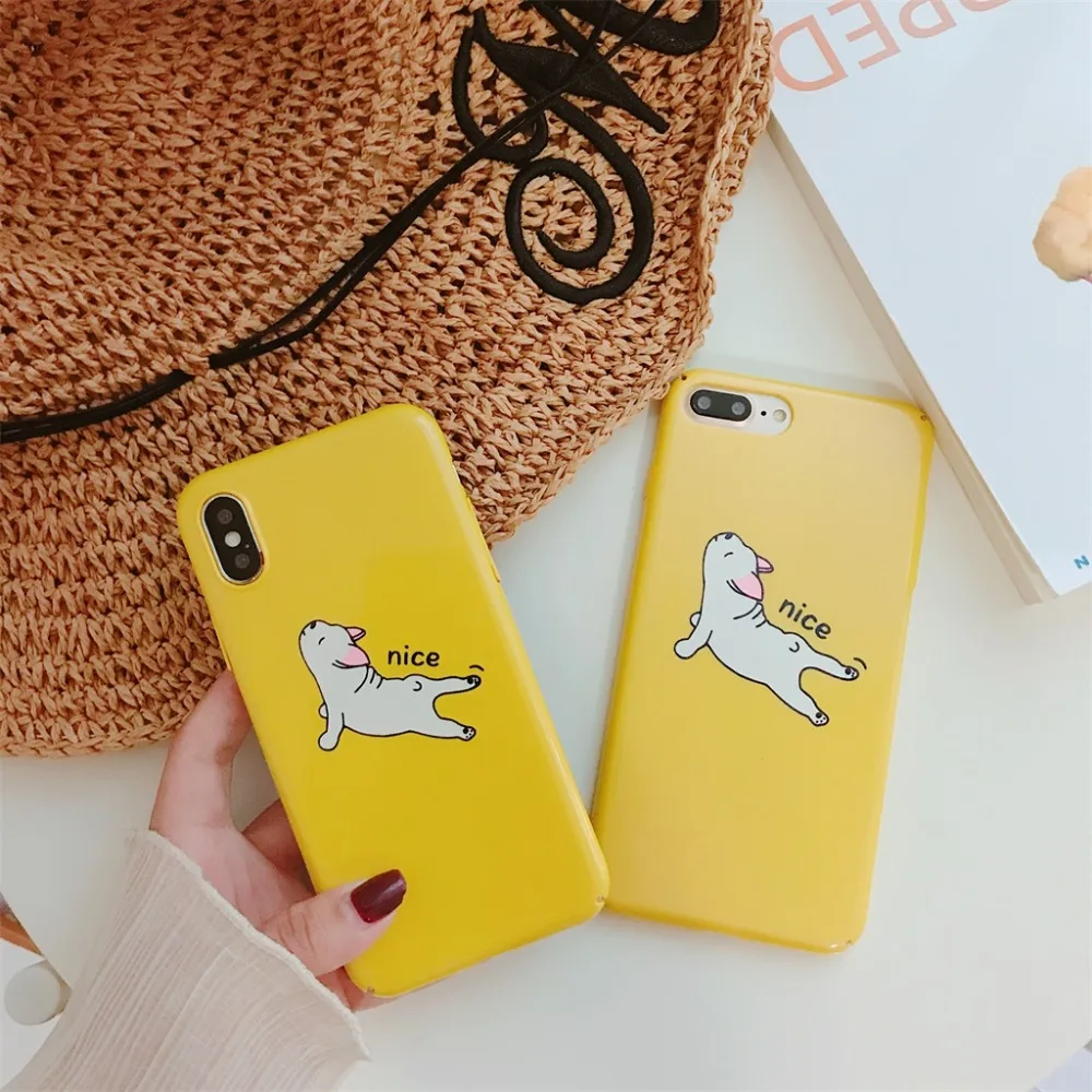 Чехол в виде животного для iPhone 8 7 6 S плюс пластиковая крышка прекрасный шар пей