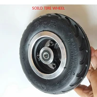 6 inch electric scooter wheel 6x2 wheel with air tire or solid tire metal hub with 8mm 10mm axle hole trolley cart wheel