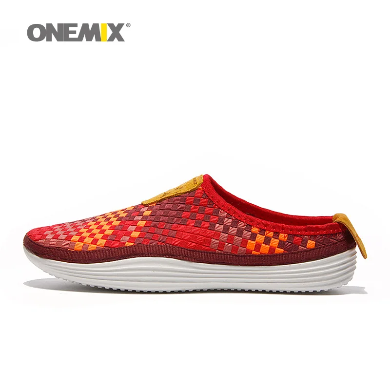 2017 Onemix женщины Flyknit дышащая удобная обувь для прогулок леди кроссовки красочные