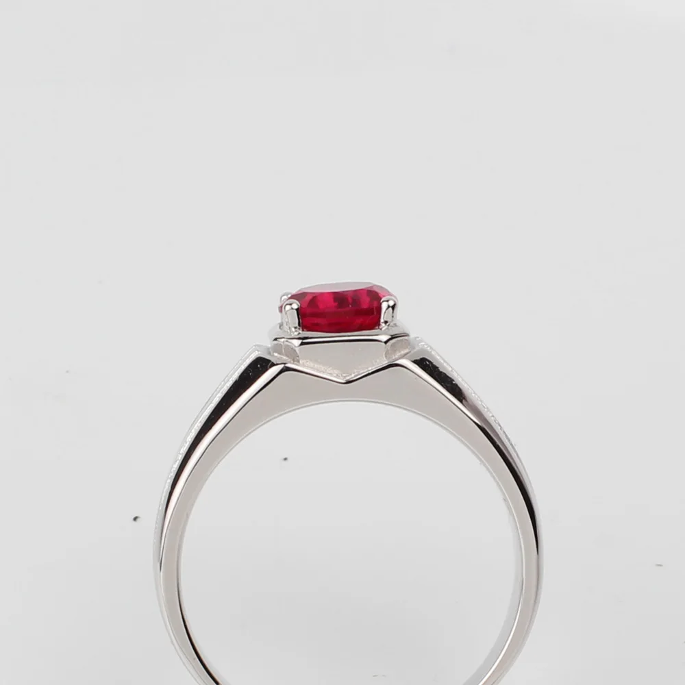 Мужское кольцо с фианитом Anillo Hombre классическое из настоящего серебра 925 пробы