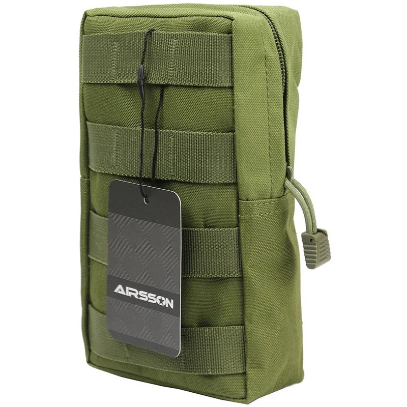 Olive Drab Тактическая Сумка Molle для повседневного использования, сумка для гаджета, тканевая сумка 600D, нейлоновая компактная водостойкая многофункциональная сумка для аксессуаров - Цвет: Olive Drab