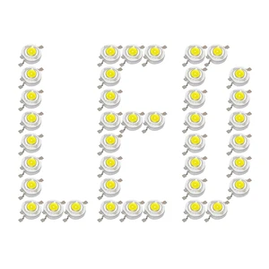 20 шт.лот 1 Вт Светодиодный чип высокой мощности SMD, светодиоды, светоизлучающие диоды 100-110 лм, светодиодный светильник, бусина для светильника, точечного светильника, белый, синий, зеленый