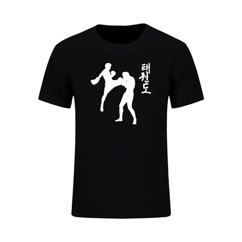 Новое поступление модные тхэквондо футболки Для мужчин лето Повседневное