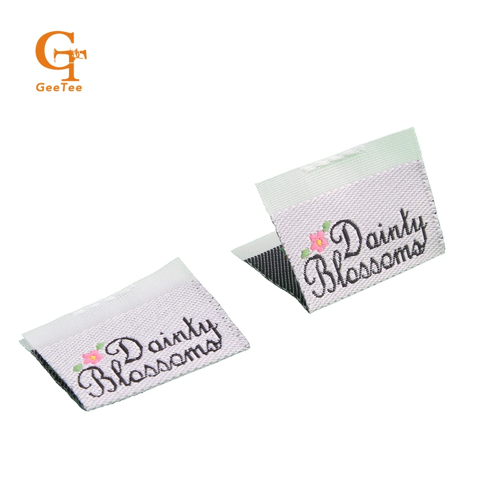 Ярлыки для одежды с индивидуальным логотипом бренда из ткани для одежды, настраиваемые этикетки для изделий, этикетки для сумок, рубашек, волос, париков, имя основной ярлык