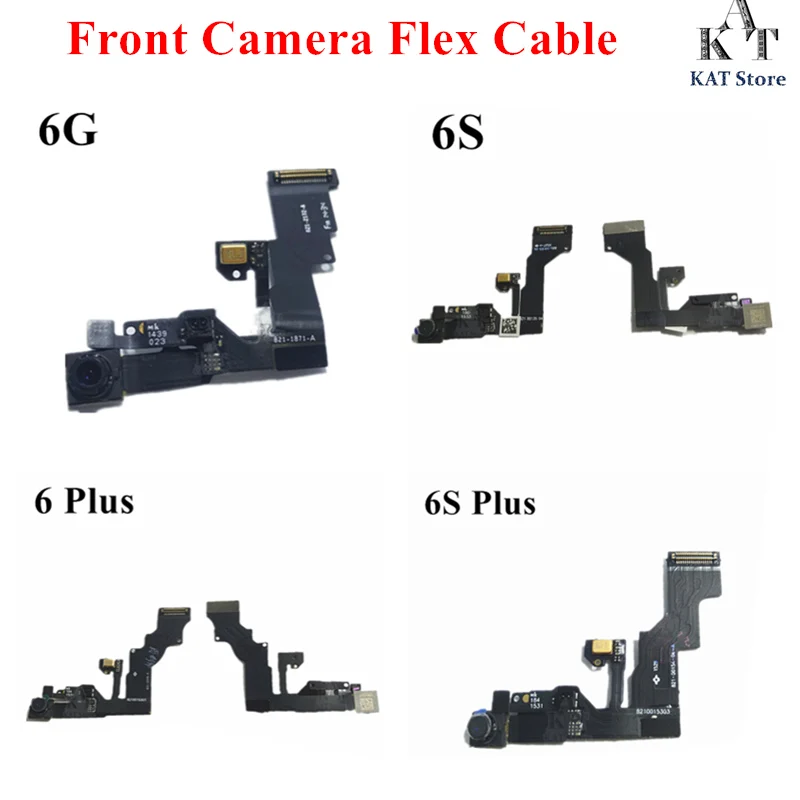 KAT Front Camera Lens Proximity Light Sensor Flex Cable for 6 6G 6S Plus 4.7" 5.5"  Small Camera Ribbon Repair Part