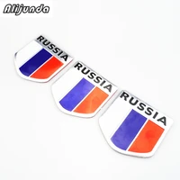 high quality russia car sticker 3d flag logo label sticker accessories for suzuki sx4 swift alto liane grand vitara jimny