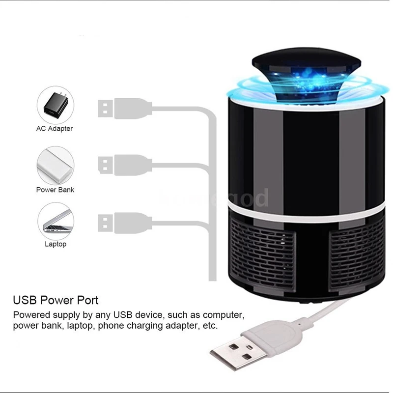 USB-лампа-ловушка для комаров/светильник Водонепроницаемая электрическая